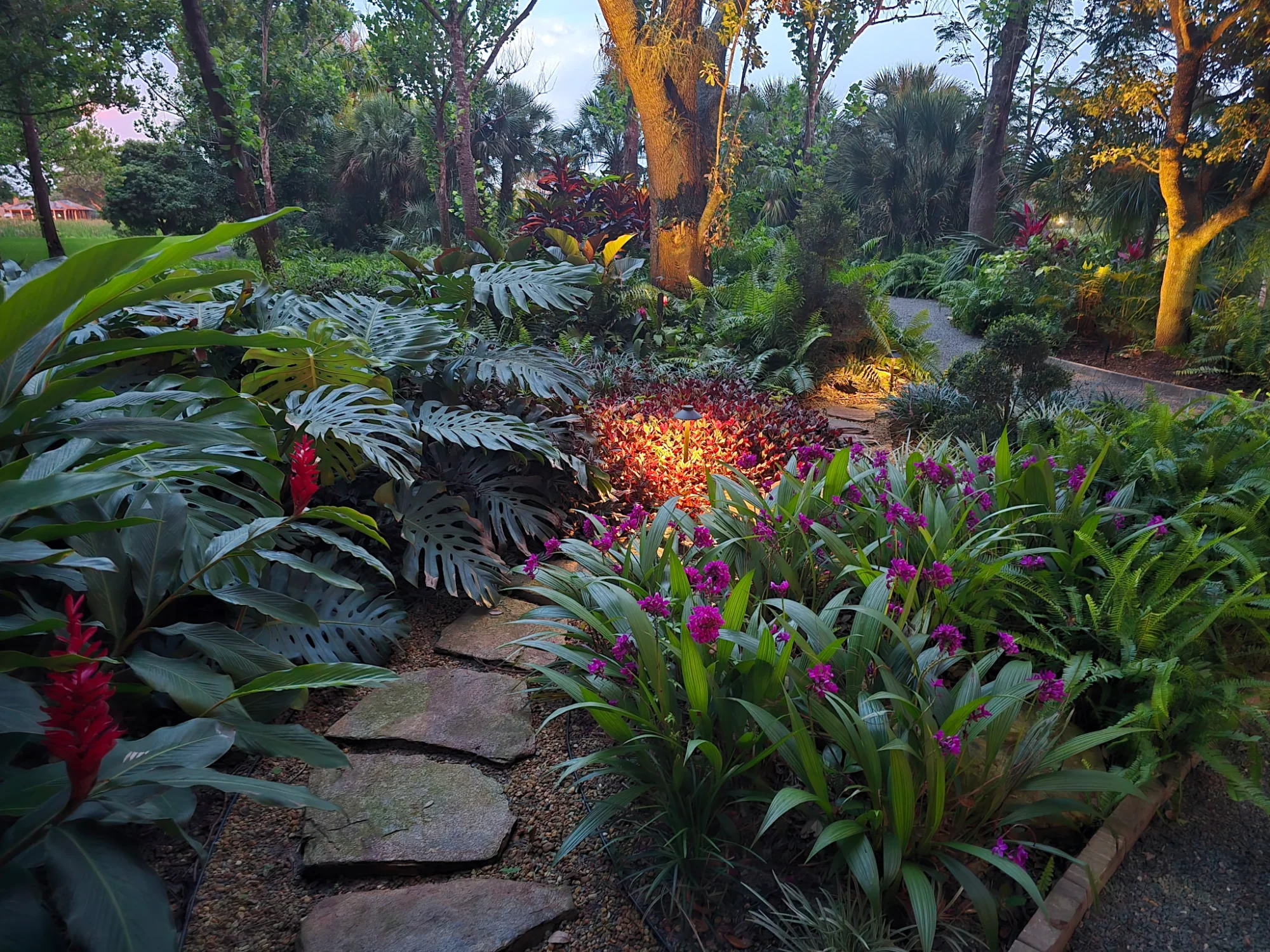 Lighted nature path